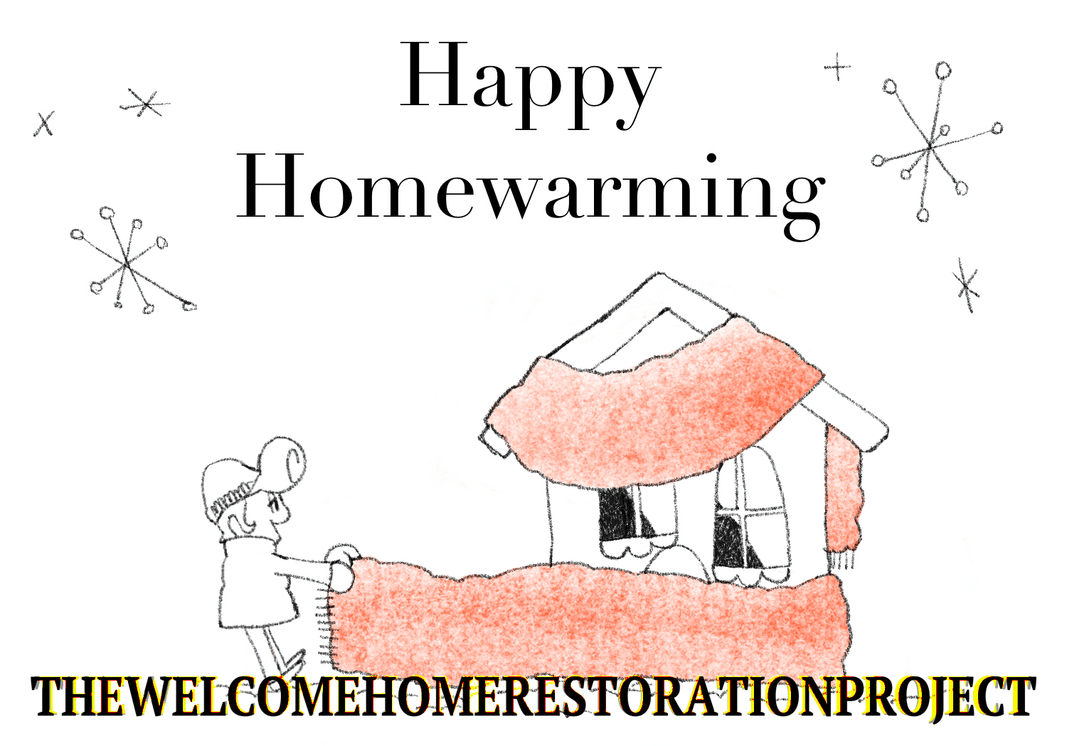 Card of Wally dressing up Home.