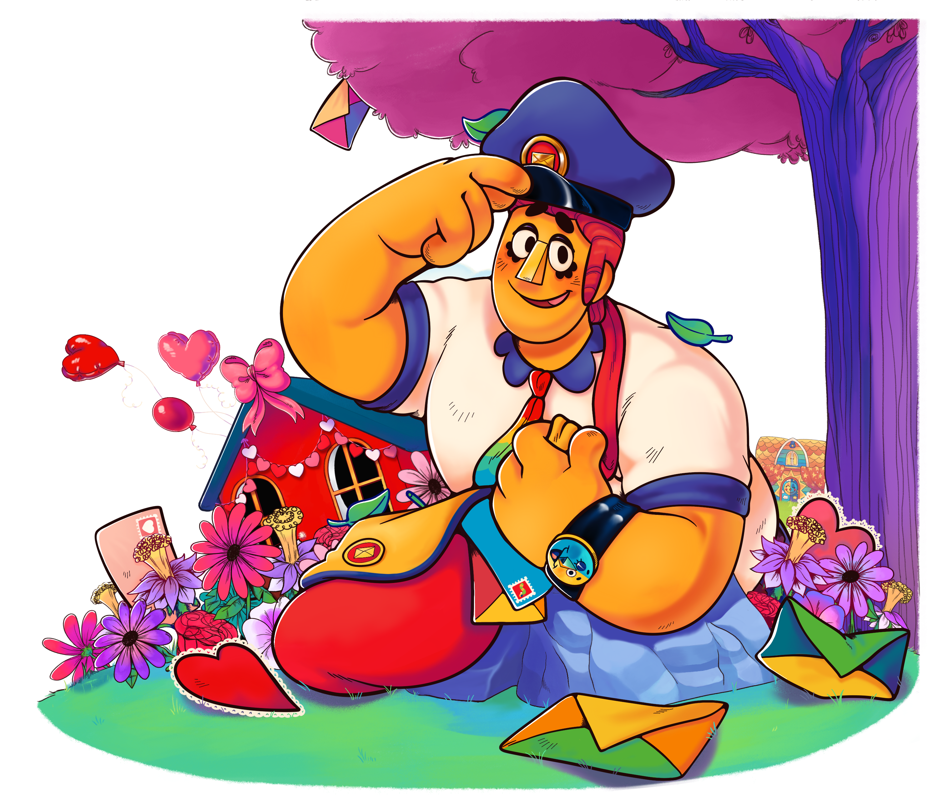 An illustration of Eddie Dear.