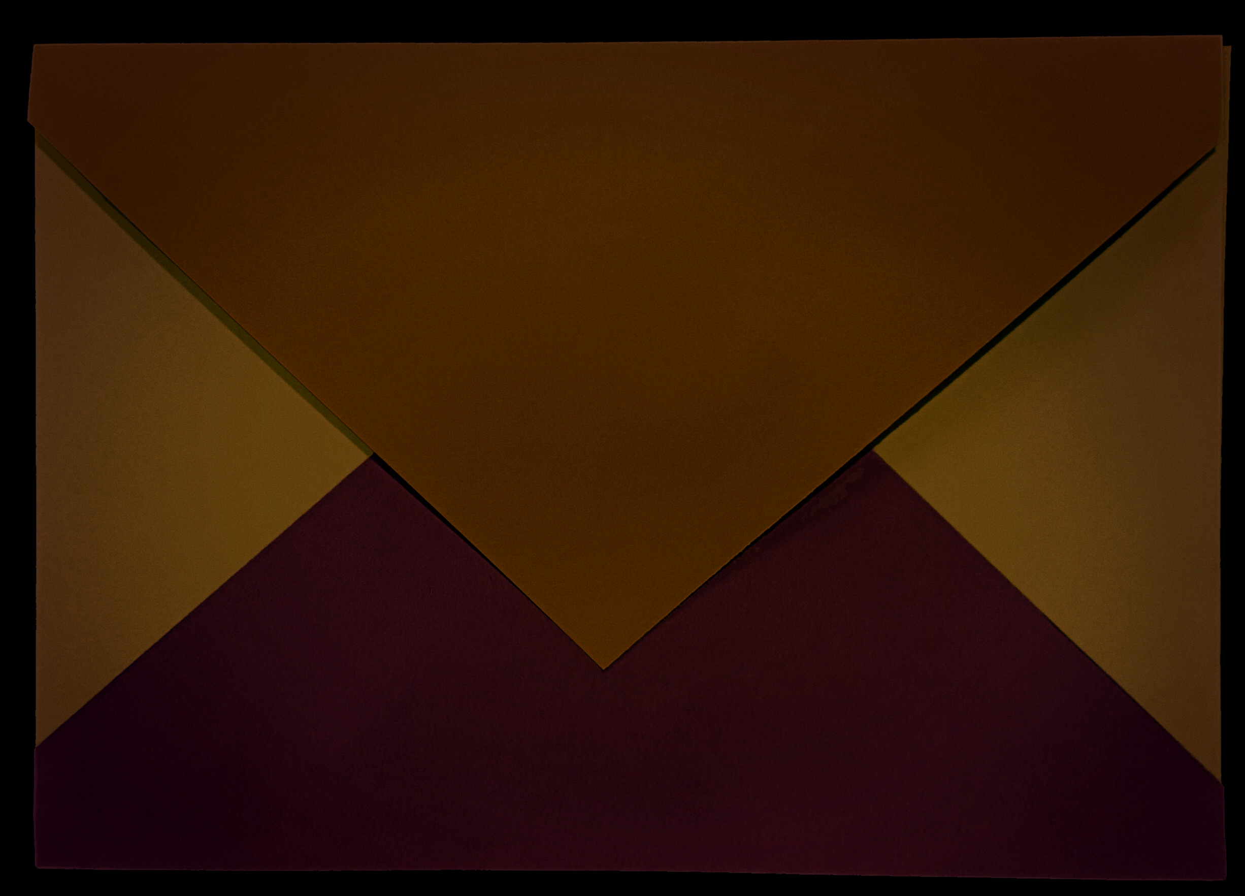 A closed envelope.