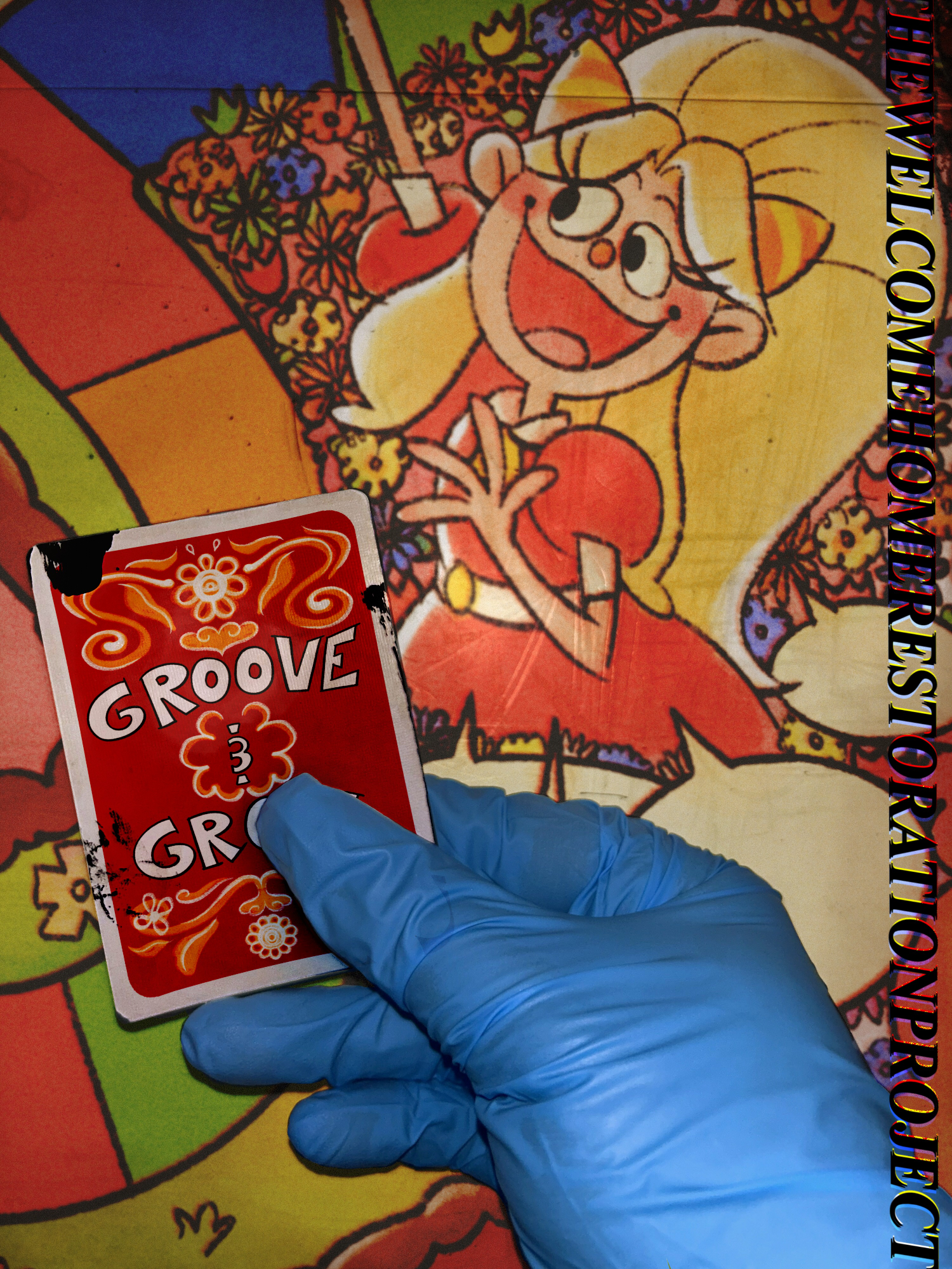 Closeup shot of the Floriography game board