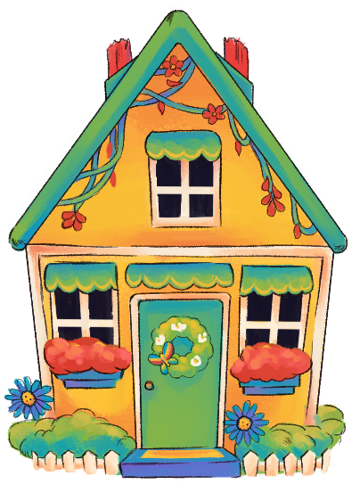 An illustration of Frank's home