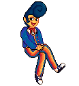 A pixel art illustration of Wally