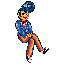 A pixel art illustration of Wally with a sparkle effect