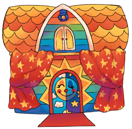 An illustration of Sally's home