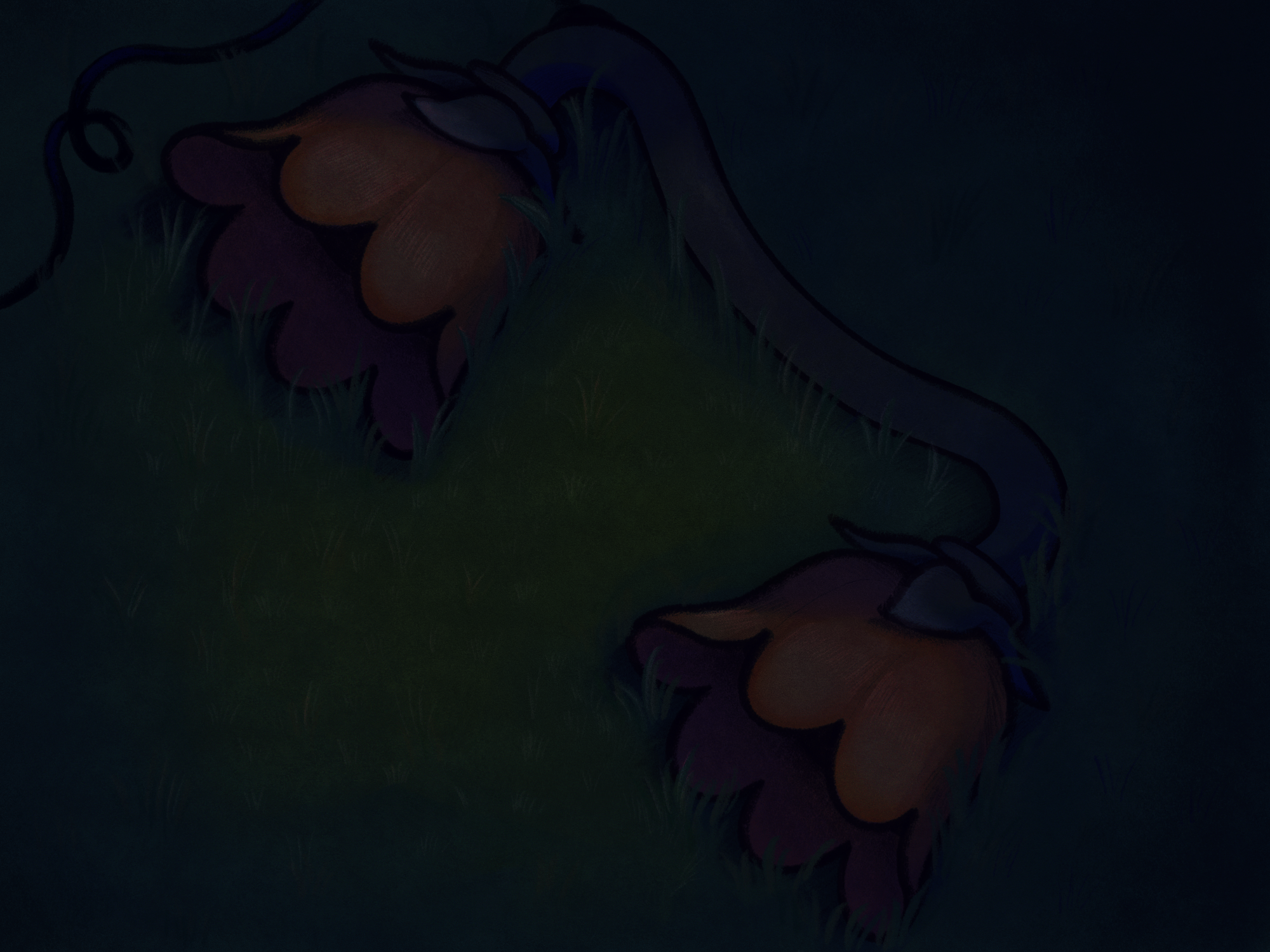 A phone receiver lay off the hook on the floor